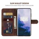 For OnePlus 7 Pro Skin Feel Geometric Lines Leather Phone Case(Brown) - 3