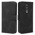 For OnePlus 8 Skin Feel Geometric Lines Leather Phone Case(Black) - 2