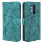 For OnePlus 8 Pro Skin Feel Geometric Lines Leather Phone Case(Green) - 2