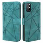 For OnePlus 8T Skin Feel Geometric Lines Leather Phone Case(Green) - 2