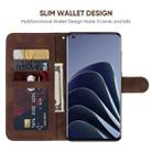 For OnePlus 10 Pro 5G Skin Feel Geometric Lines Leather Phone Case(Brown) - 3