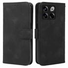 For OnePlus 10T Skin Feel Geometric Lines Leather Phone Case(Black) - 2