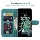 For OnePlus 10T Skin Feel Geometric Lines Leather Phone Case(Green) - 3