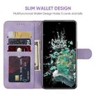 For OnePlus 10T Skin Feel Geometric Lines Leather Phone Case(Purple) - 3