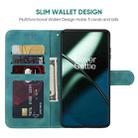 For OnePlus 11 Skin Feel Geometric Lines Leather Phone Case(Green) - 3