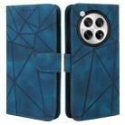 For OnePlus 12 Skin Feel Geometric Lines Leather Phone Case(Blue) - 2