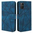 For OnePlus Nord N10 5G Skin Feel Geometric Lines Leather Phone Case(Blue) - 2