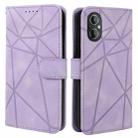 For OnePlus Nord N20 5G Skin Feel Geometric Lines Leather Phone Case(Purple) - 2