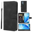 For OnePlus Nord N200 5G Skin Feel Geometric Lines Leather Phone Case(Black) - 1