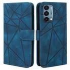 For OnePlus Nord N200 5G Skin Feel Geometric Lines Leather Phone Case(Blue) - 2