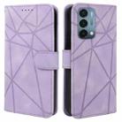 For OnePlus Nord N200 5G Skin Feel Geometric Lines Leather Phone Case(Purple) - 2