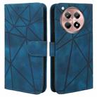 For OnePlus 12R / Ace 3 Skin Feel Geometric Lines Leather Phone Case(Blue) - 2