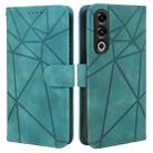 For OnePlus Ace 3V Skin Feel Geometric Lines Leather Phone Case(Green) - 2