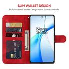 For OnePlus Nord CE4 Skin Feel Geometric Lines Leather Phone Case(Red) - 3