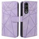 For OnePlus Nord CE4 Skin Feel Geometric Lines Leather Phone Case(Purple) - 2