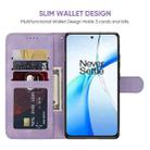 For OnePlus Nord CE4 Skin Feel Geometric Lines Leather Phone Case(Purple) - 3