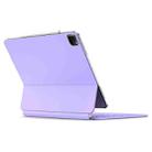 DUX DUCIS MK Series Floating Magnetic Keyboard Tablet Leather Case For iPad Air 13 2024 / Pro 12.9 2022 / 2021(Purple) - 2