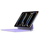 DUX DUCIS MK Series Floating Magnetic Keyboard Tablet Leather Case For iPad Pro 11 2024(Purple) - 1