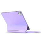 DUX DUCIS MK Series Floating Magnetic Keyboard Tablet Leather Case For iPad Pro 11 2024(Purple) - 2