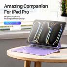 DUX DUCIS MK Series Floating Magnetic Keyboard Tablet Leather Case For iPad Pro 11 2024(Purple) - 4