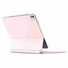 DUX DUCIS MK Series Floating Magnetic Keyboard Tablet Leather Case For iPad Pro 13 2024(Pink) - 2
