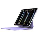 DUX DUCIS MK Series Floating Magnetic Keyboard Tablet Leather Case For iPad Pro 13 2024(Purple) - 1