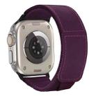 For Apple Watch SE 44mm Loop Woven Nylon Watch Band(Purple) - 1