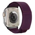 For Apple Watch Series 5 44mm Loop Woven Nylon Watch Band(Purple) - 1