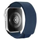 For Apple Watch Series 4 40mm Loop Woven Nylon Watch Band(Dark Blue) - 1