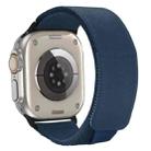 For Apple Watch Series 10 42mm Loop Woven Nylon Watch Band(Dark Blue) - 1