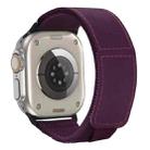 For Apple Watch Series 10 46mm Loop Woven Nylon Watch Band(Purple) - 1