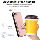 For iPhone SE 2022 / SE 2020 / 8 R20 Ring Card Holder Phone Case(Pink) - 3