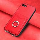 For iPhone SE 2022 / SE 2020 / 8 R20 Ring Card Holder Phone Case(Red) - 2