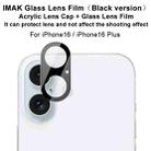 For iPhone 16 / 16 Plus imak High Definition Integrated Glass Lens Film Black Version - 2