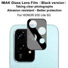For Honor 200 Lite Global IMAK Rear Camera Lens Glass Film Black Version - 2