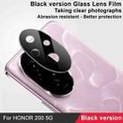 For Honor 200 IMAK Rear Camera Lens Glass Film Black Version - 3