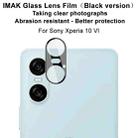 For Sony Xperia 10 VI IMAK Rear Camera Lens Glass Film Black Version - 2