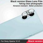 For Sony Xperia 10 VI IMAK Rear Camera Lens Glass Film Black Version - 3