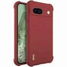 For Google Pixel 8a imak Shockproof Airbag TPU Phone Case(Matte Red) - 1