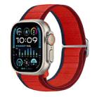 For Apple Watch Ultra 49mm Nylon Elastic Buckle Watch Band(Red) - 1