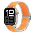 For Apple Watch Series 10 42mm Nylon Elastic Buckle Watch Band(Orange) - 1