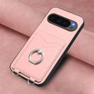 For Google Pixel 10 Pro XL R20 Ring Card Holder Phone Case(Pink) - 2