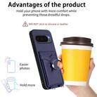 For Google Pixel 10 Pro XL R20 Ring Card Holder Phone Case(Blue) - 3