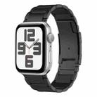 For Apple Watch SE 2023 40mm Titanium Metal Watch Band(Black) - 1