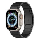 For Apple Watch Ultra 49mm Titanium Metal Watch Band(Black) - 1