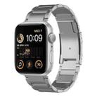 For Apple Watch SE 2022 44mm Titanium Metal Watch Band(Silver) - 1