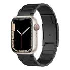 For Apple Watch Series 7 41mm Titanium Metal Watch Band(Black) - 1