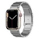 For Apple Watch Series 7 41mm Titanium Metal Watch Band(Silver) - 1