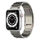 For Apple Watch SE 44mm Titanium Metal Watch Band(Titanium) - 1