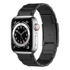 For Apple Watch Series 6 44mm Titanium Metal Watch Band(Black) - 1